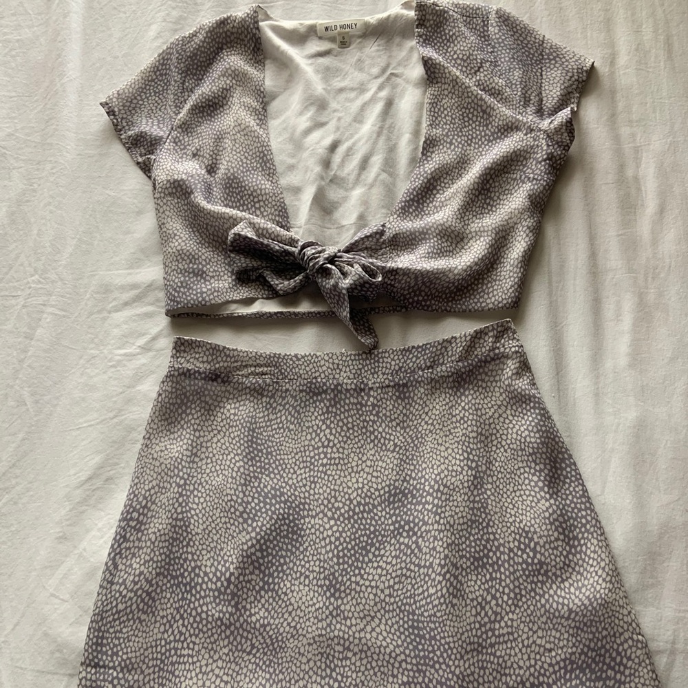 Purple skirt set